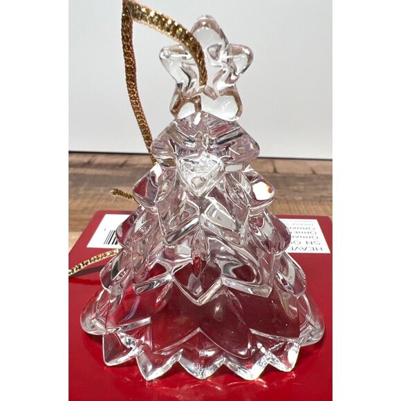 MikasaCrystal Christmas Tree Holiday Ornament Detailed Glass Decor - Picture 2 of 5